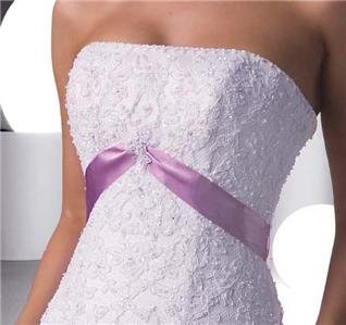 mermaid wedding gown with sash